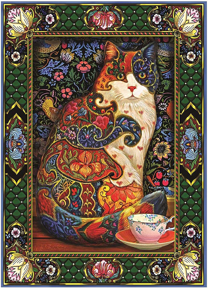 Painted Cat Cats Jigsaw Puzzle