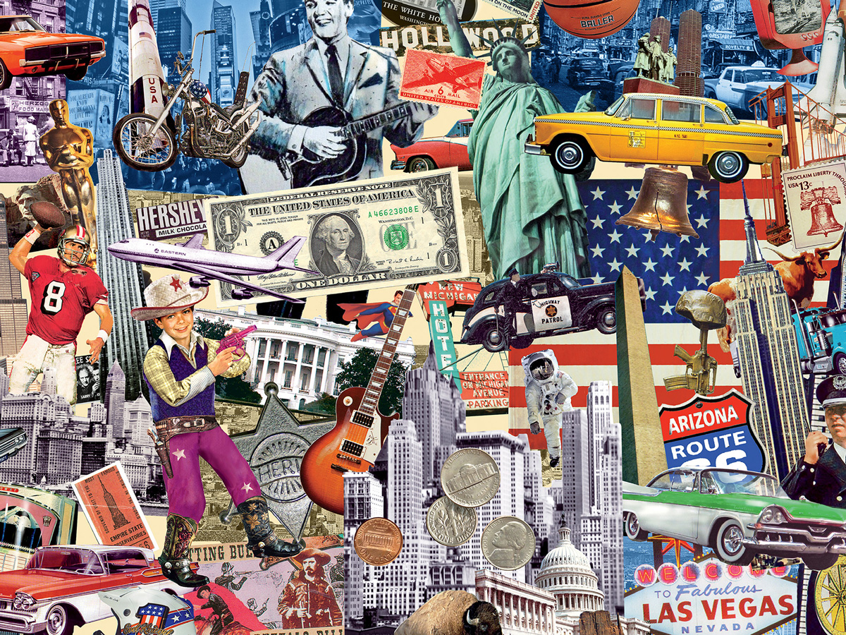 Americana Collage Jigsaw Puzzle