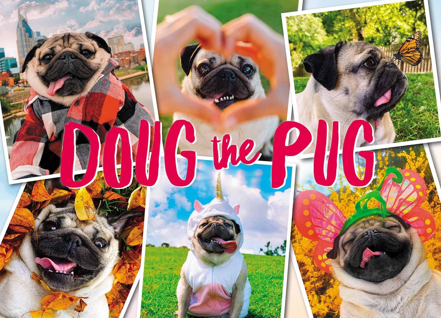 Doug the Pug: Pugs & Kisses Dogs Jigsaw Puzzle