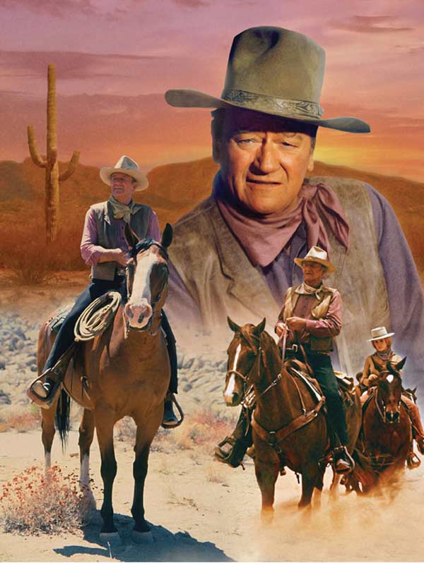 John Wayne - The Cowboy Way - Scratch and Dent Horse Jigsaw Puzzle