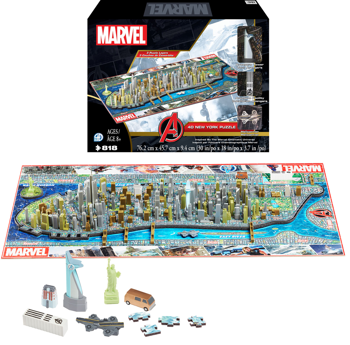 4D Puzzle:  Marvel New York Puzzle New York 4D Puzzle