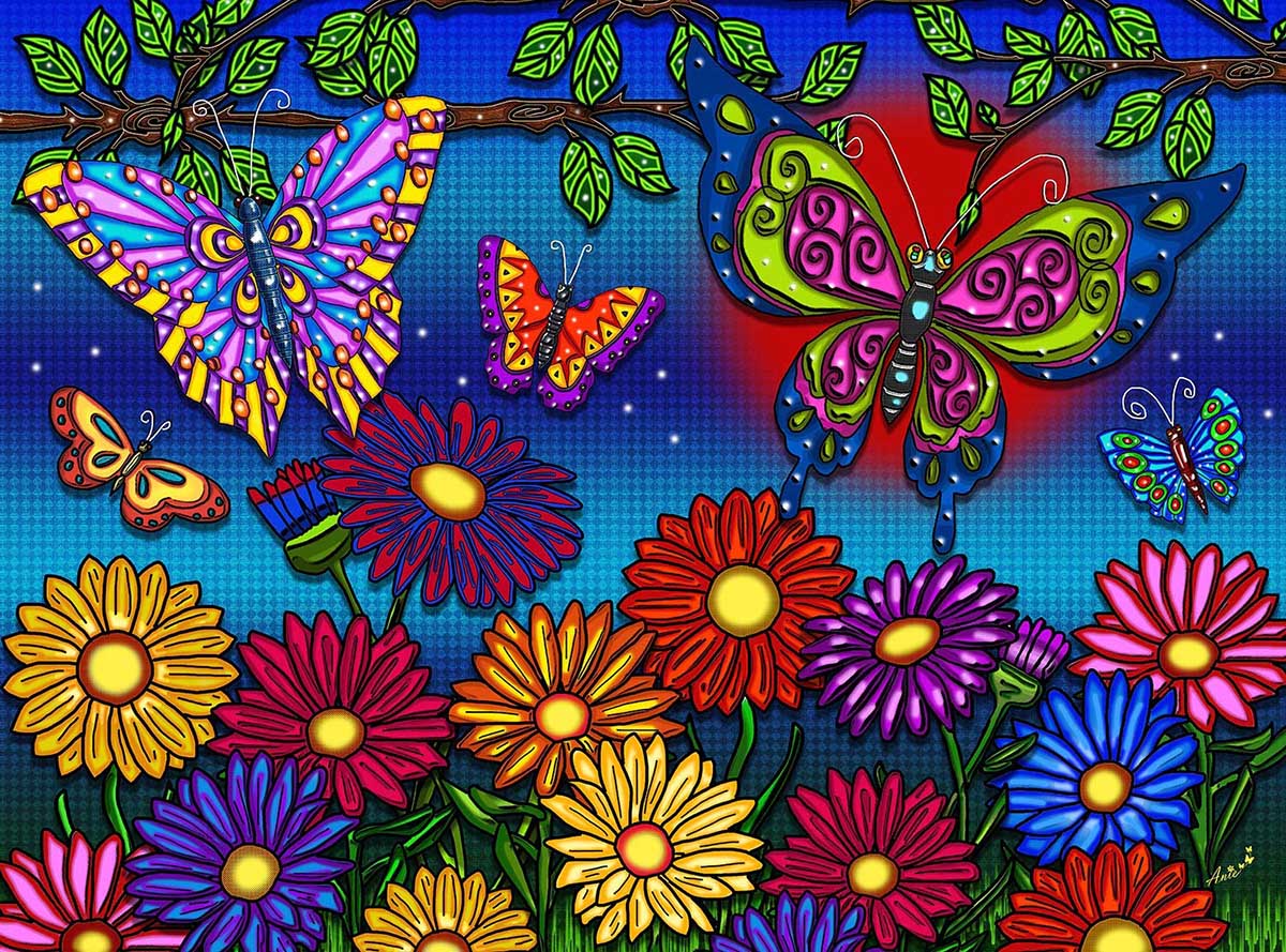 Beautiful Beetles Butterflies and Insects Children's Puzzles By Pomegranate