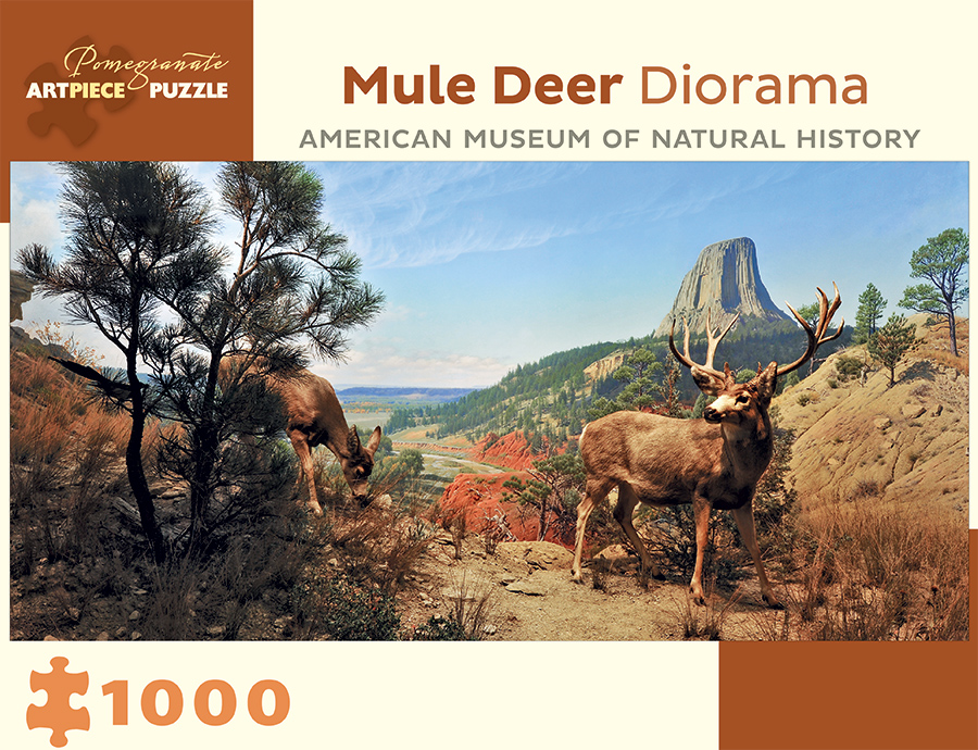 Mule Deer Diorama Forest Animal Jigsaw Puzzle