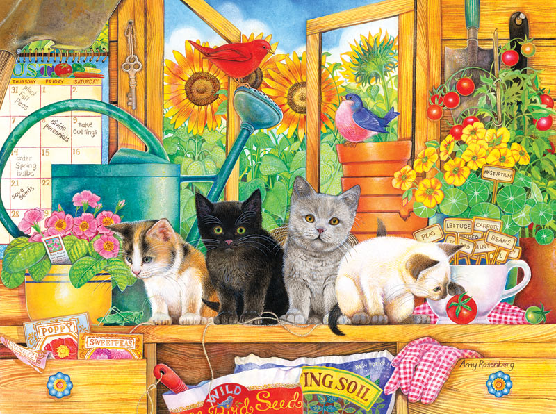 Potting Shed Kittens - Scratch and Dent Cats Jigsaw Puzzle