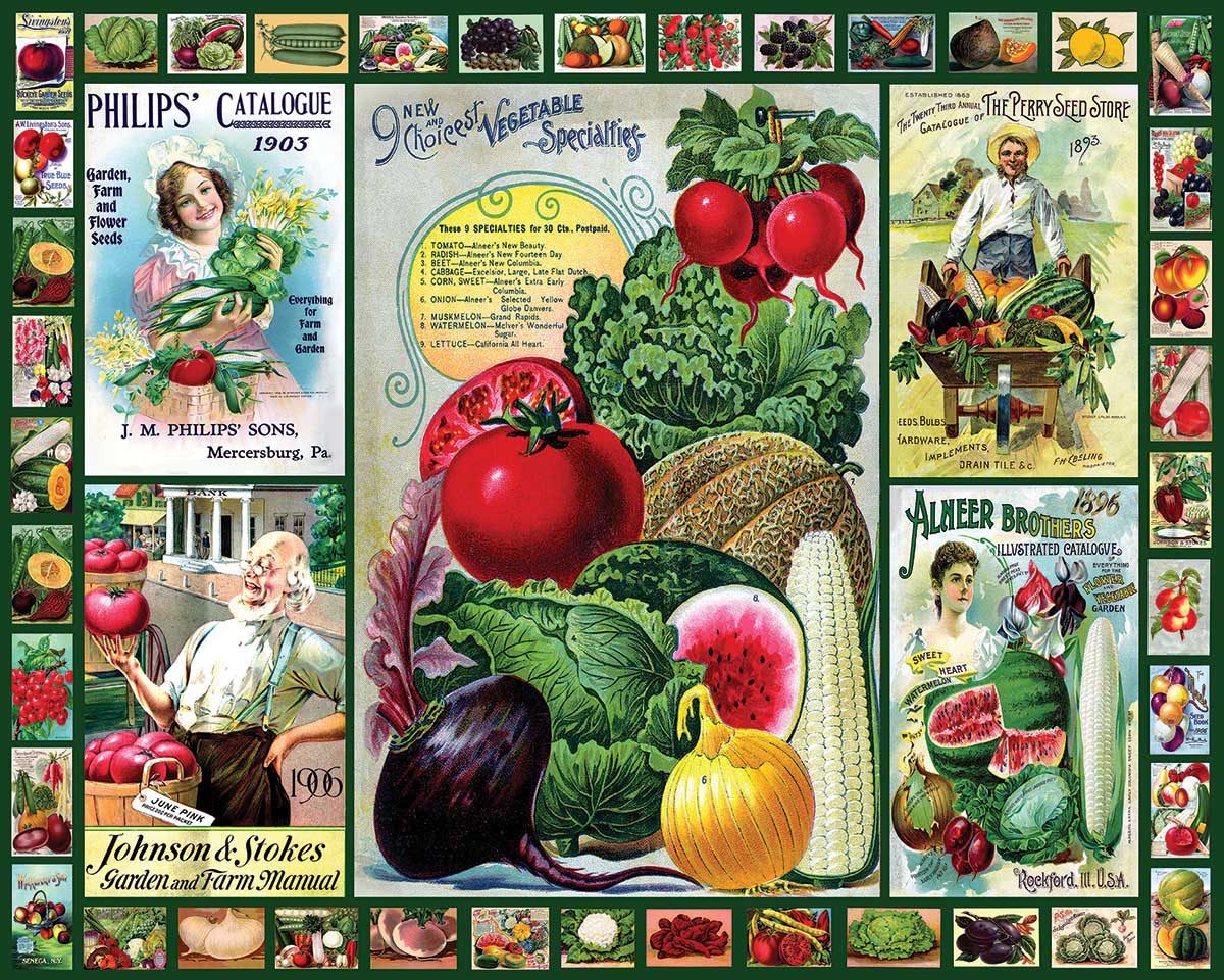David Krovblit: Astronaut Flower & Garden Jigsaw Puzzle By Pomegranate
