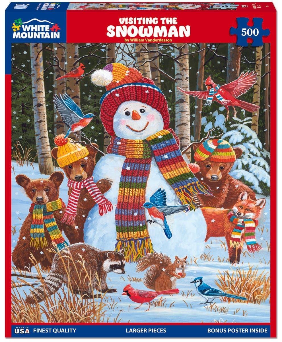 Visiting The Snowman Christmas