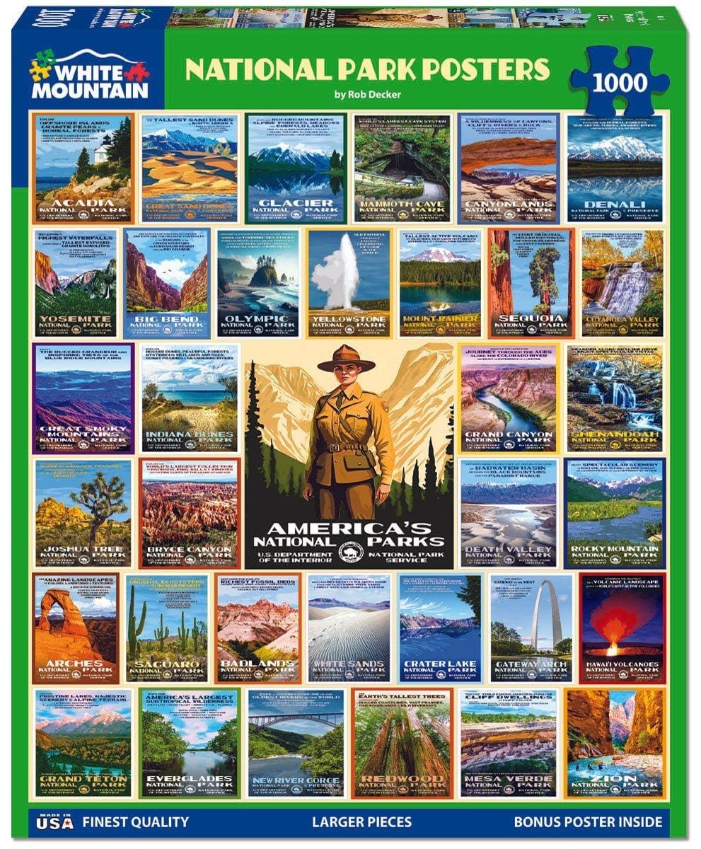 National Park Posters Collage
