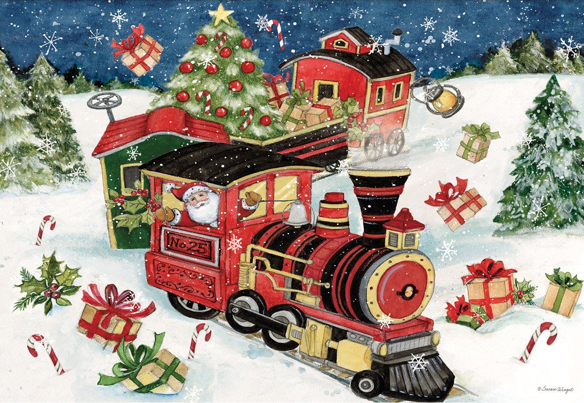 All Aboard - Scratch and Dent Train Jigsaw Puzzle