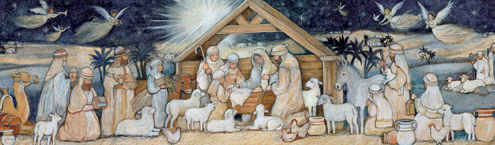 Nativity Set Religious Jigsaw Puzzle