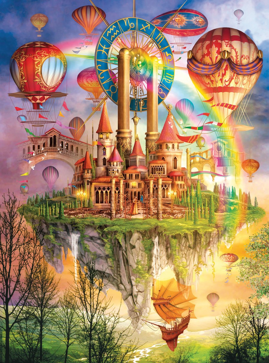 Above the Clouds (Holographic) - Scratch and Dent Castle Glitter / Shimmer / Foil Puzzles