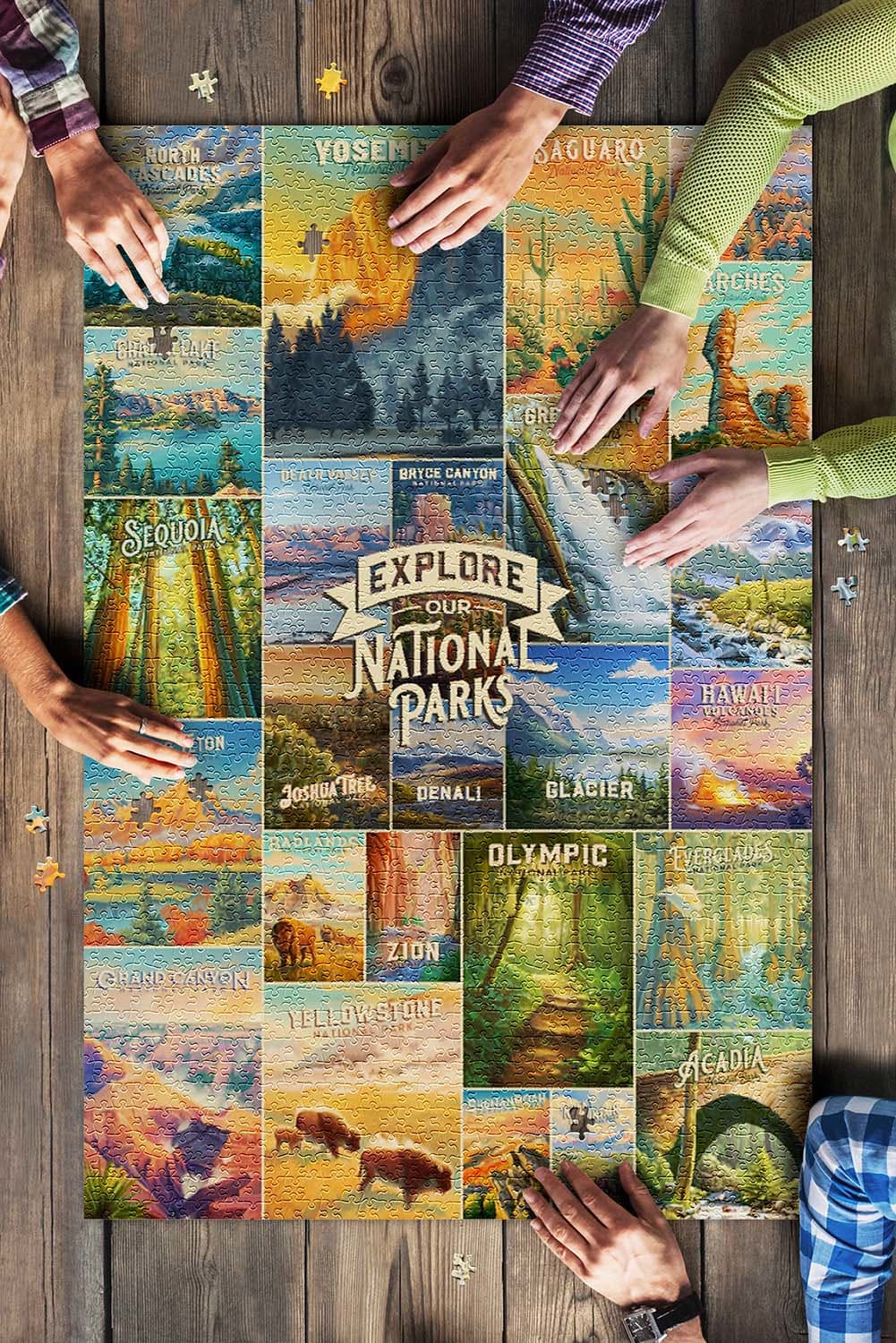 Oil Painting National Park Series, Collage, Explore Our