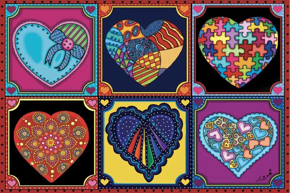 All that Love - Mini Jigsaw Puzzle Valentine's Day