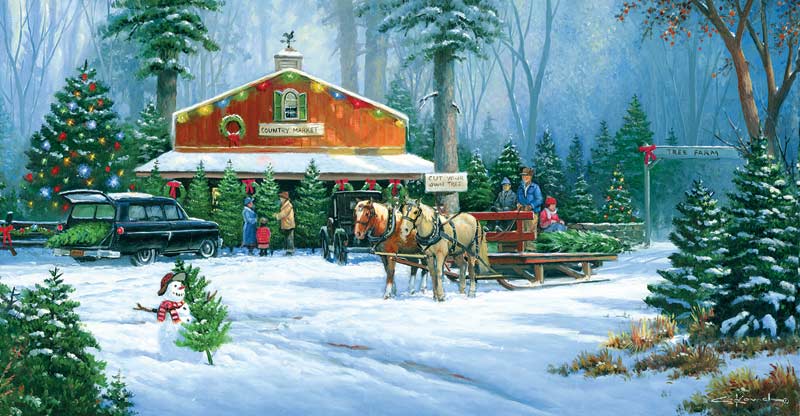 The Christmas Shop Shopping Jigsaw Puzzle By Ravensburger