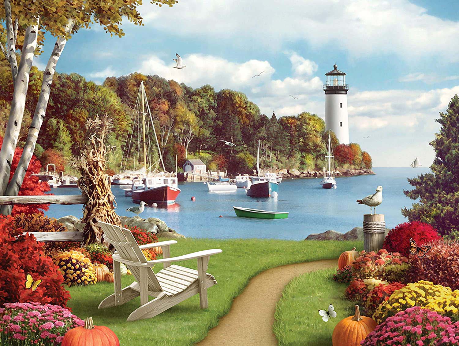 One Autumn Afternoon Fall Jigsaw Puzzle