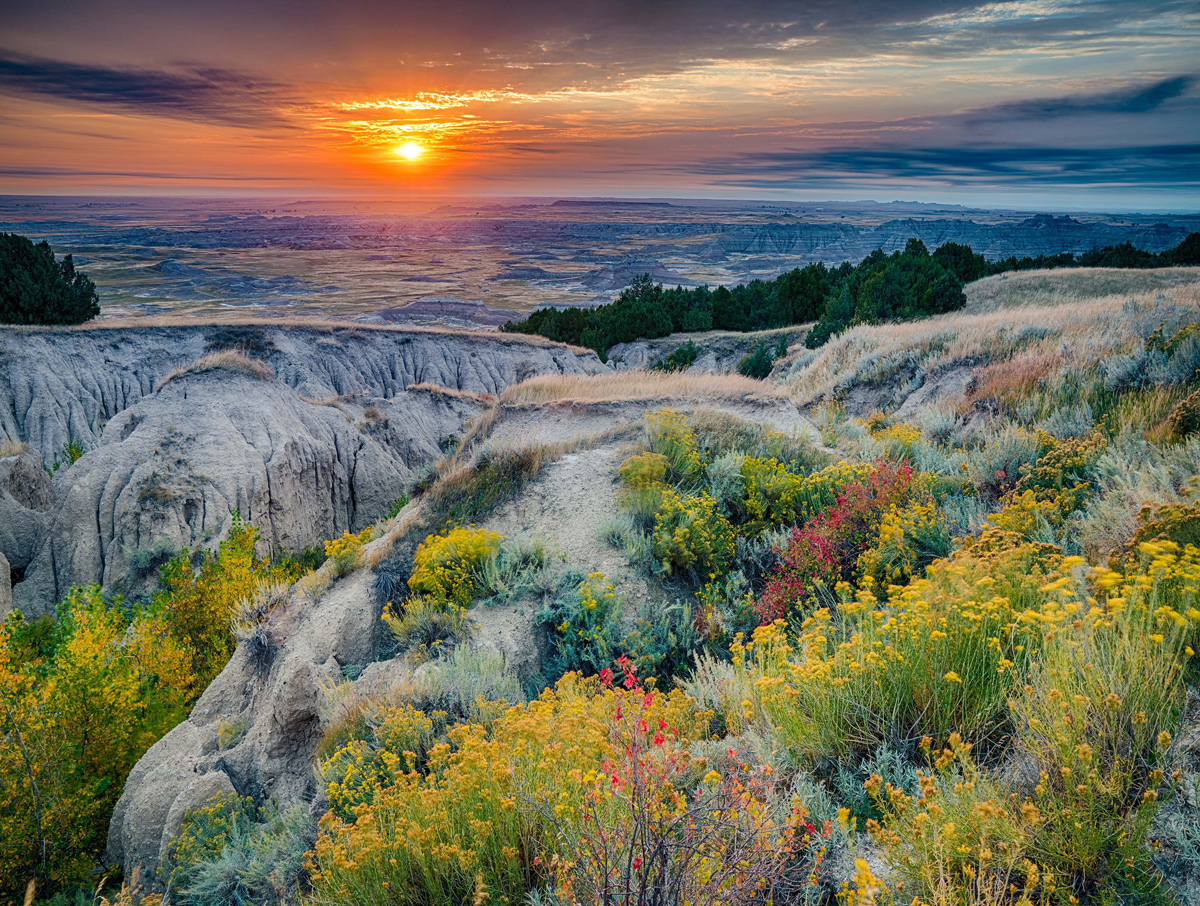 Sunrise Badlands, South Dakota Photography Jigsaw Puzzle