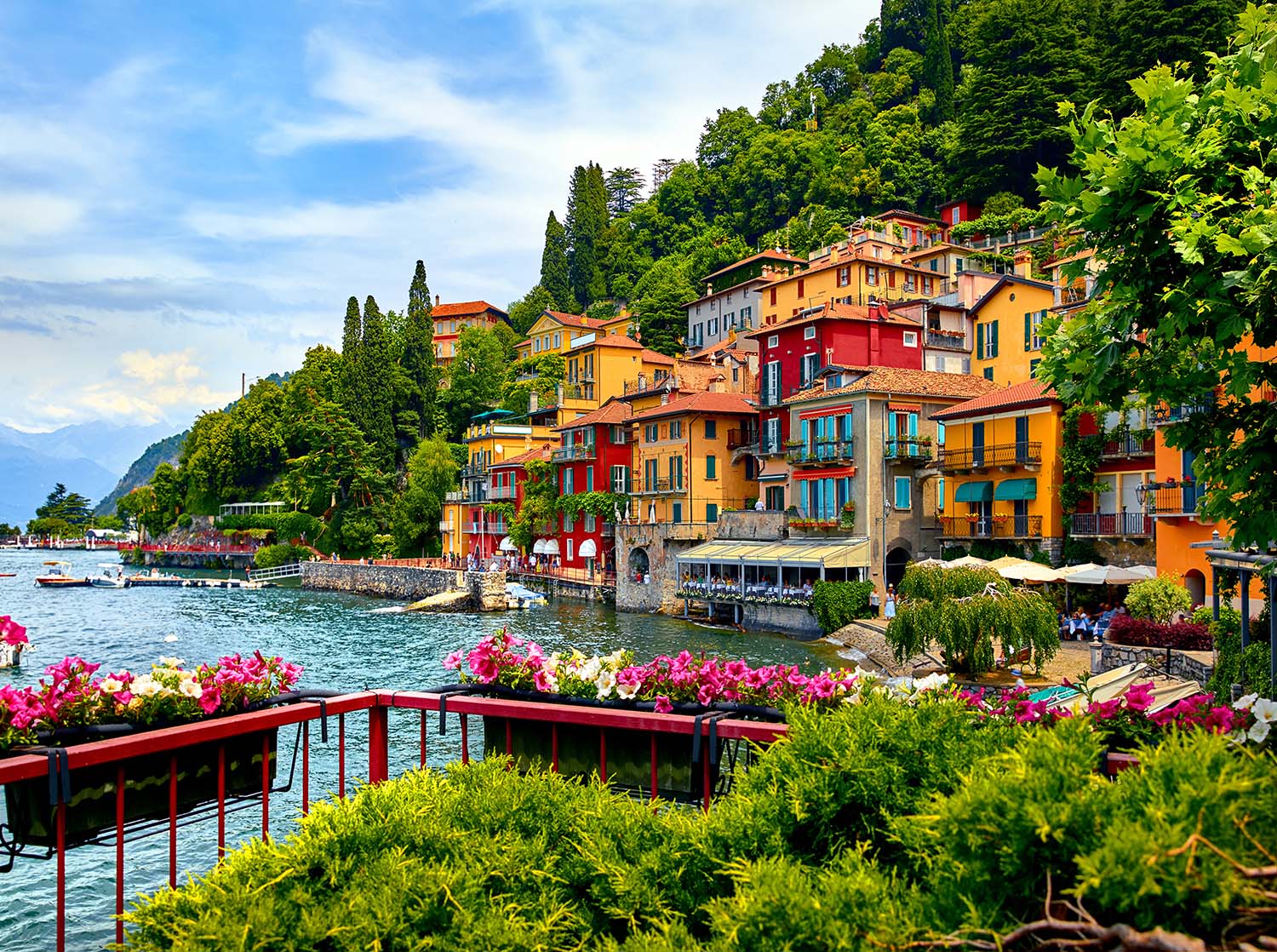 Mediterranean Houses in Varenna, Italy Travel Jigsaw Puzzle
