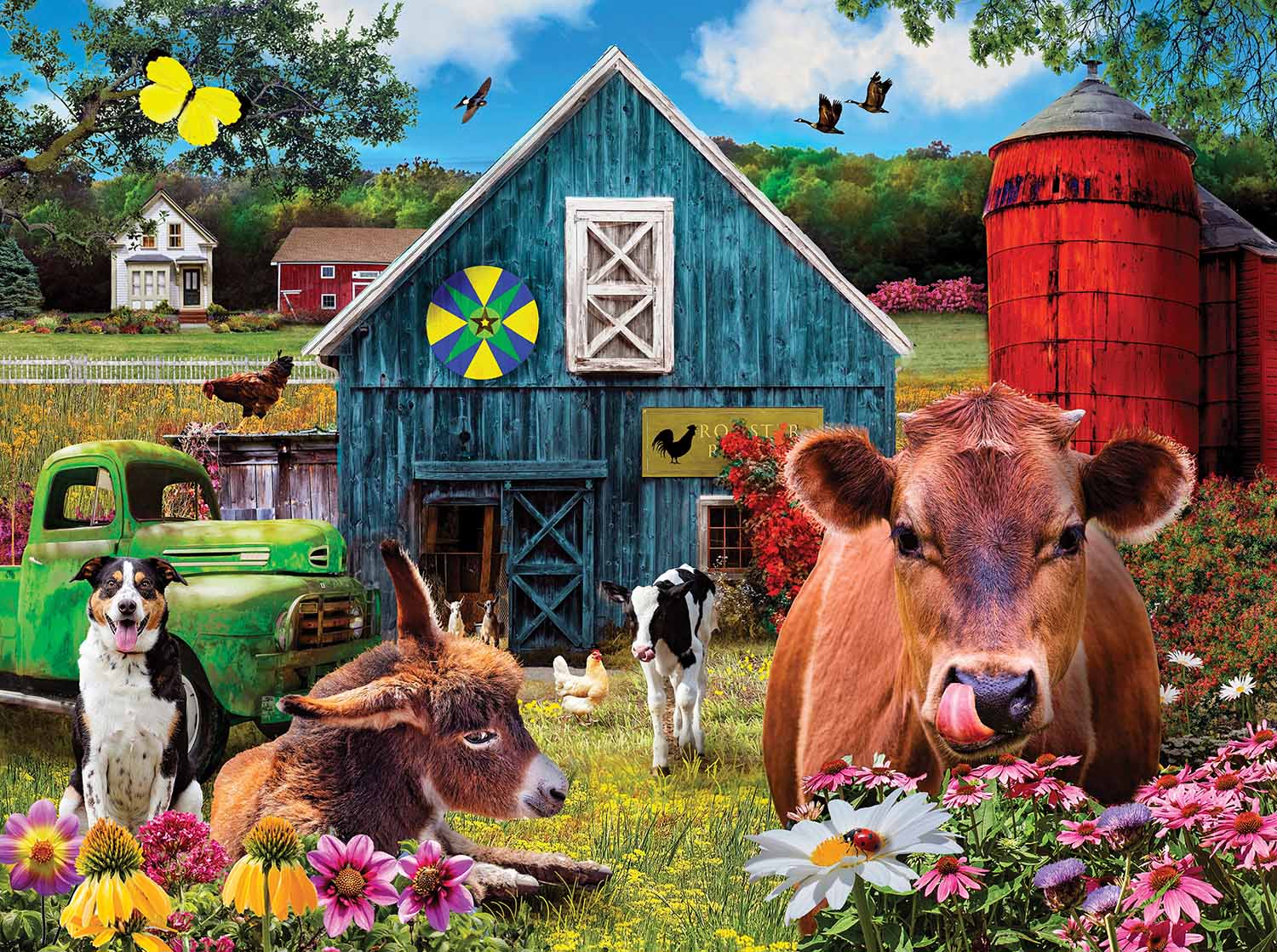 Rooster Hollow Farm Jigsaw Puzzle