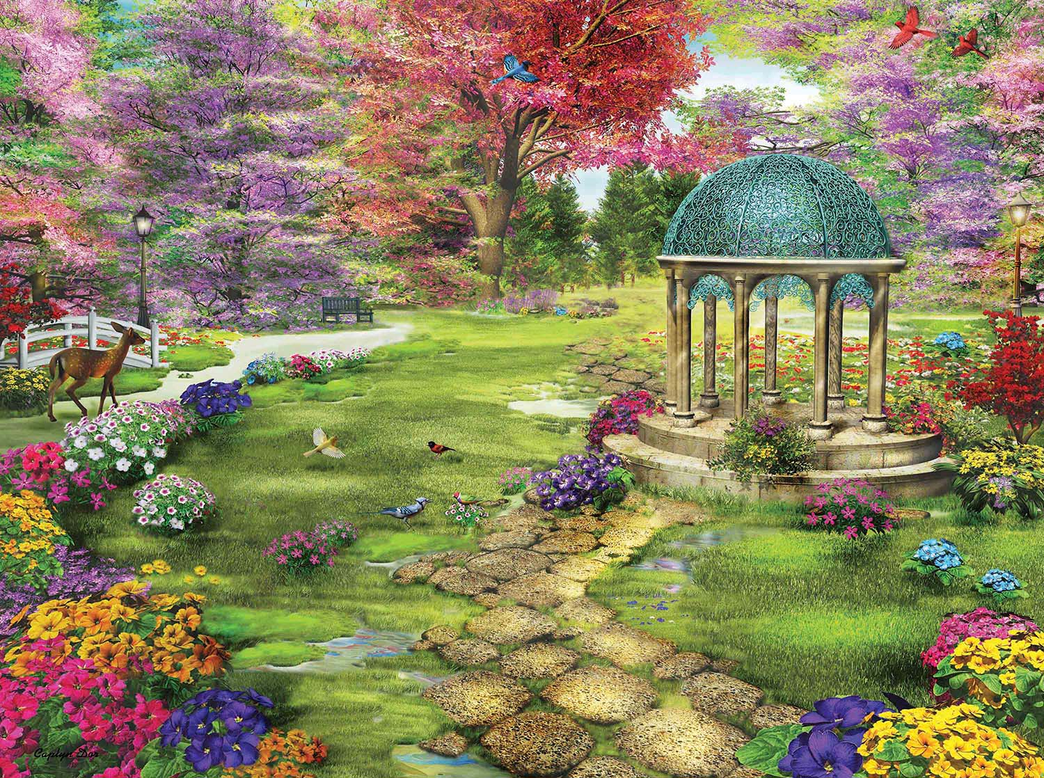 Land of Contemplation Flower & Garden Wooden Jigsaw Puzzle