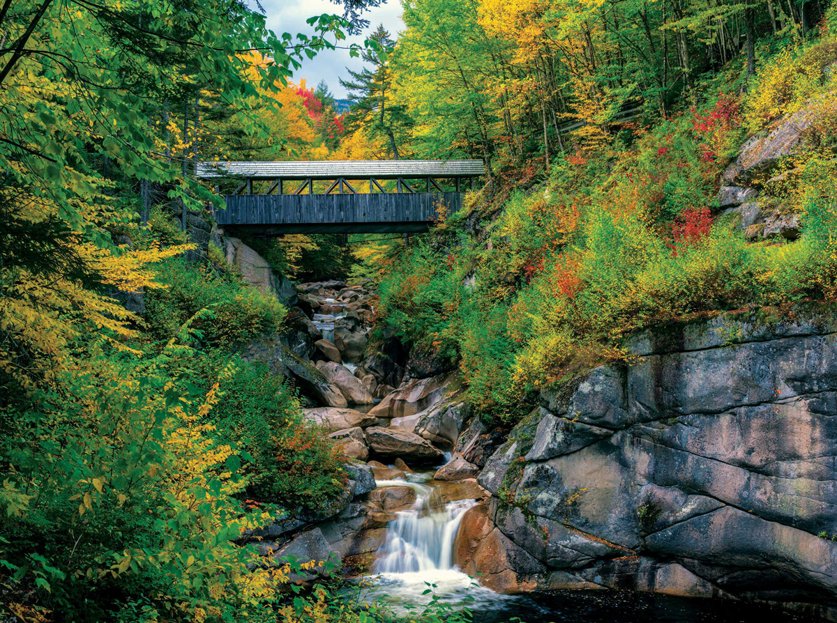 Covered Bridge, New Hampshire - Scratch and Dent Jigsaw Puzzle