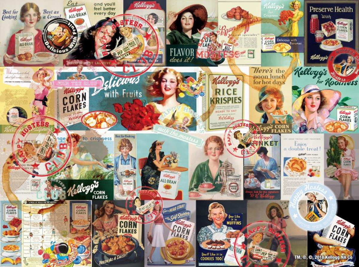Happy Hostess Collage Food and Drink Jigsaw Puzzle