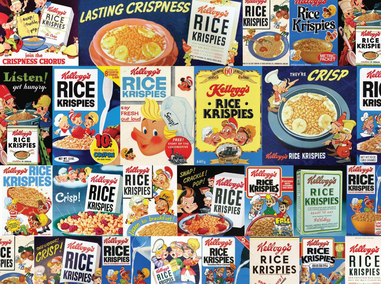 Vintage Snap, Crackle, Pop Food and Drink Jigsaw Puzzle