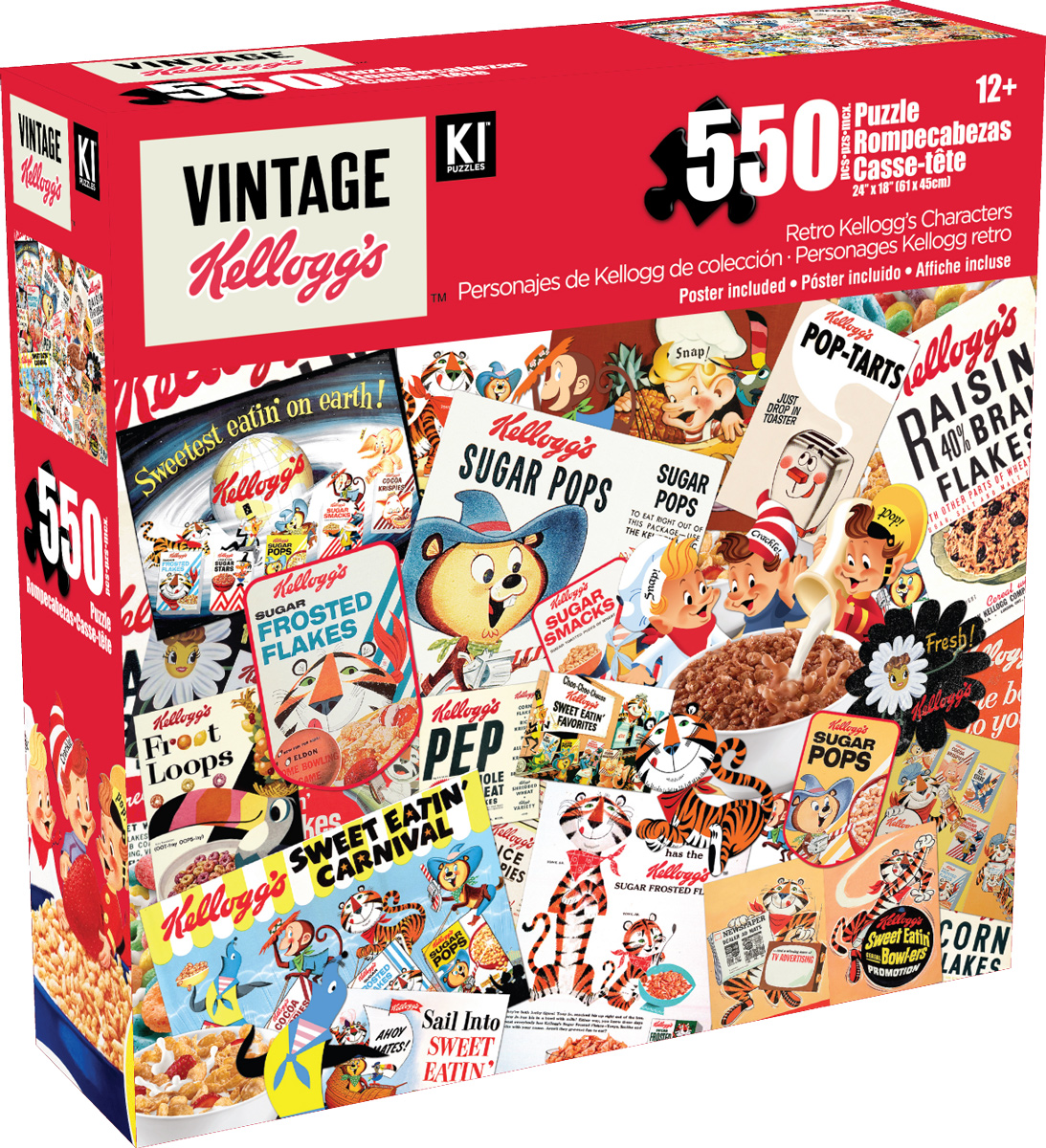 Retro Kellogg's Characters Food and Drink Jigsaw Puzzle
