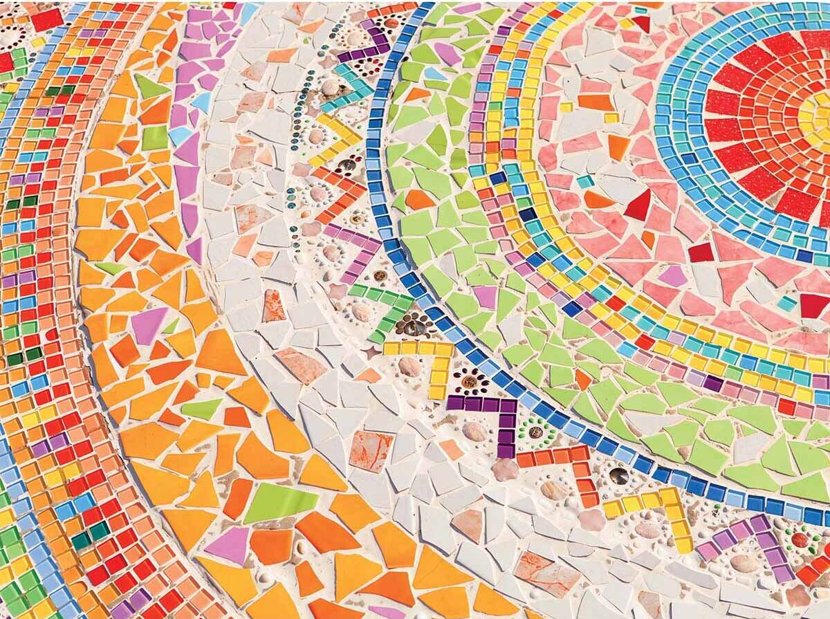 Colorful World Mosaic Photography Jigsaw Puzzle