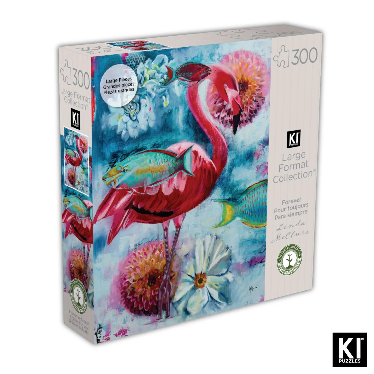 Large Format Collection - Linda McClure - Forever Flamingo Birds