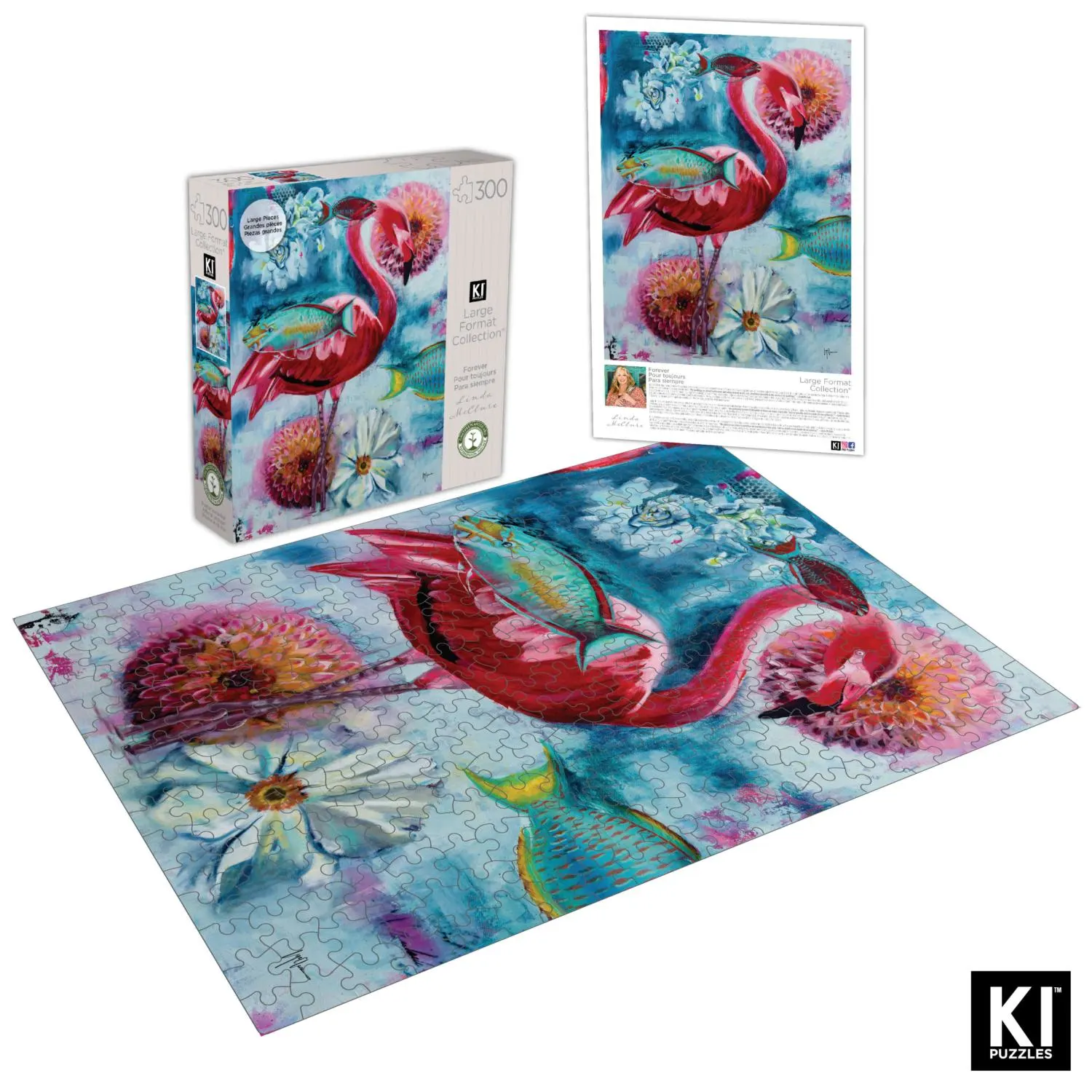 Large Format Collection - Linda McClure - Forever Flamingo Birds