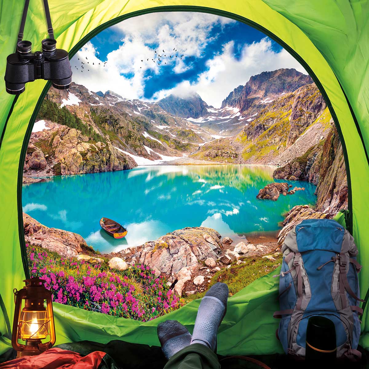 What A View Mountain Jigsaw Puzzle