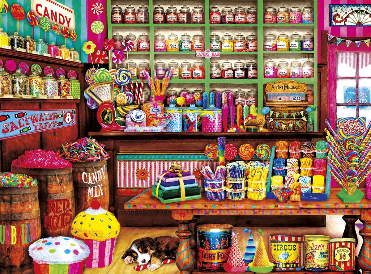 Candy Shelf (Small Box) Candy Jigsaw Puzzle By Jack Pine