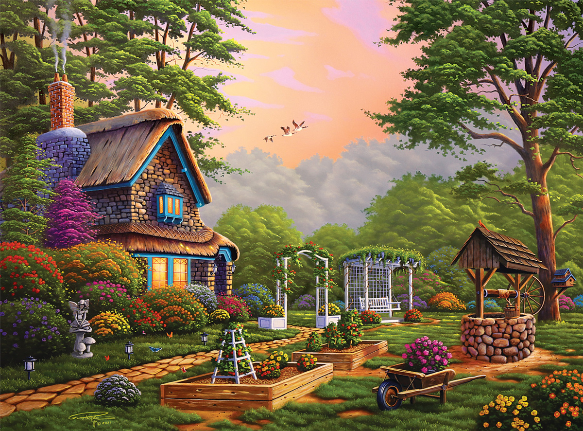 Welcome to the Lake House Cabin & Cottage Jigsaw Puzzle By Cobble Hill