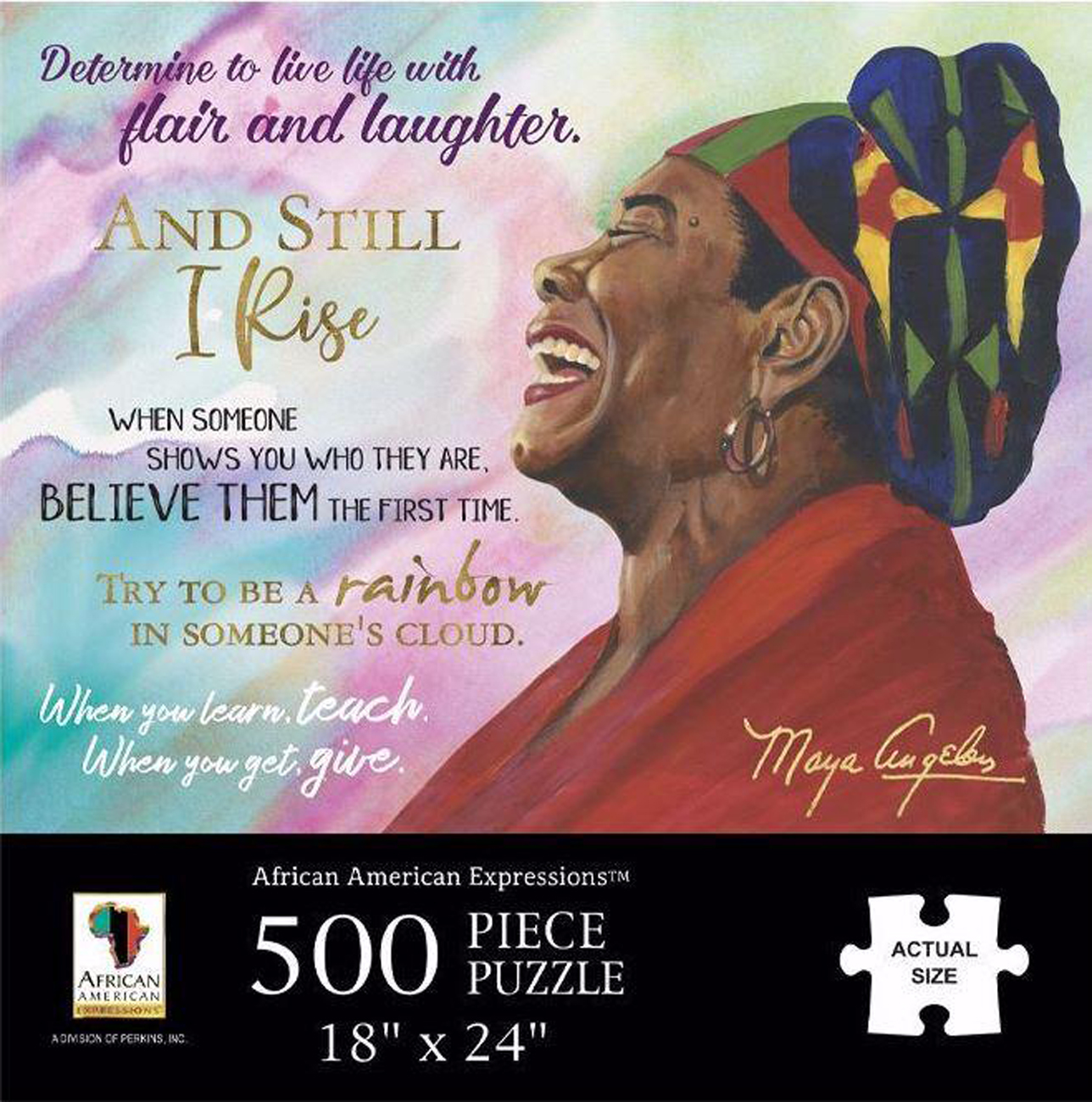 Maya Angelou Famous People Jigsaw Puzzle