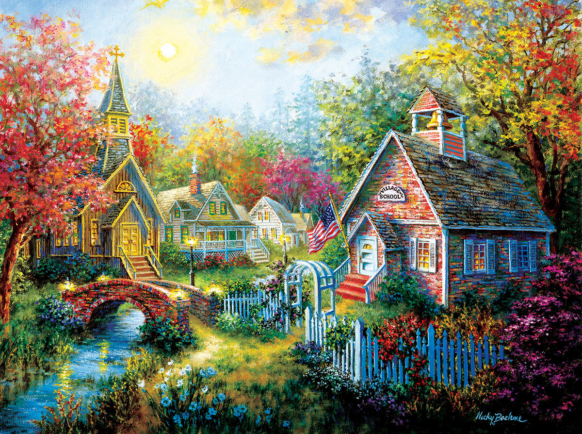 Fall Retreat Cabin & Cottage Jigsaw Puzzle By SunsOut
