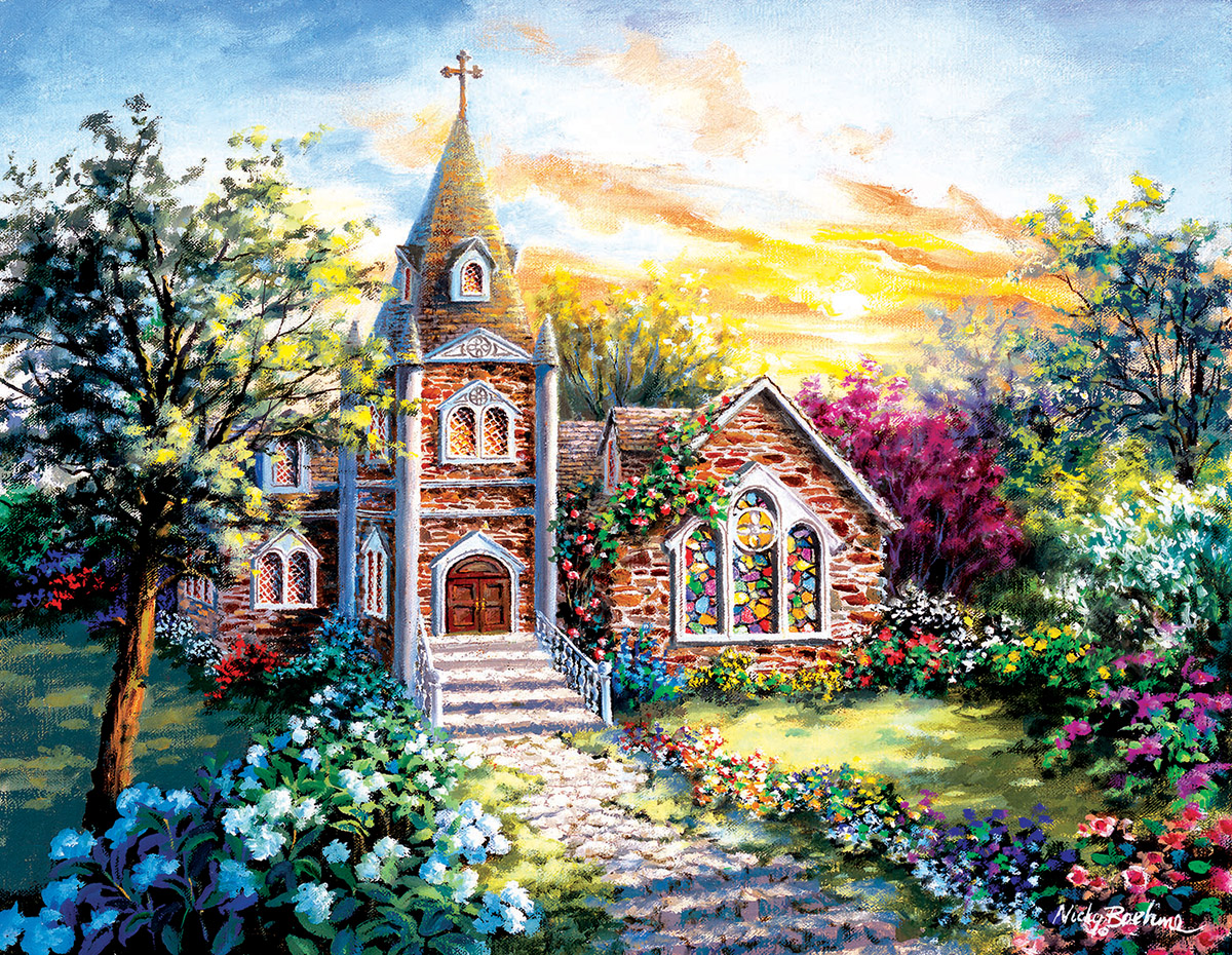 A Tranquil Setting - Scratch and Dent Sunrise & Sunset Jigsaw Puzzle