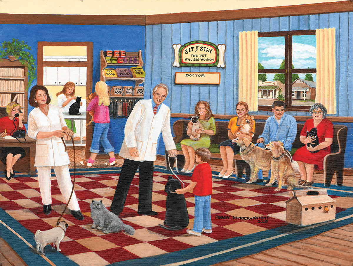 Yoga Spa Dogs Large Piece By Eurographics