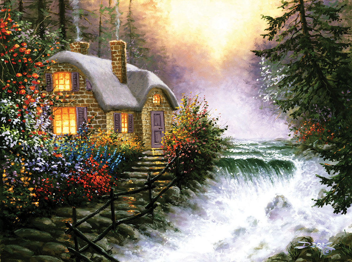 Secret Cottage Cabin & Cottage Jigsaw Puzzle By RoseArt