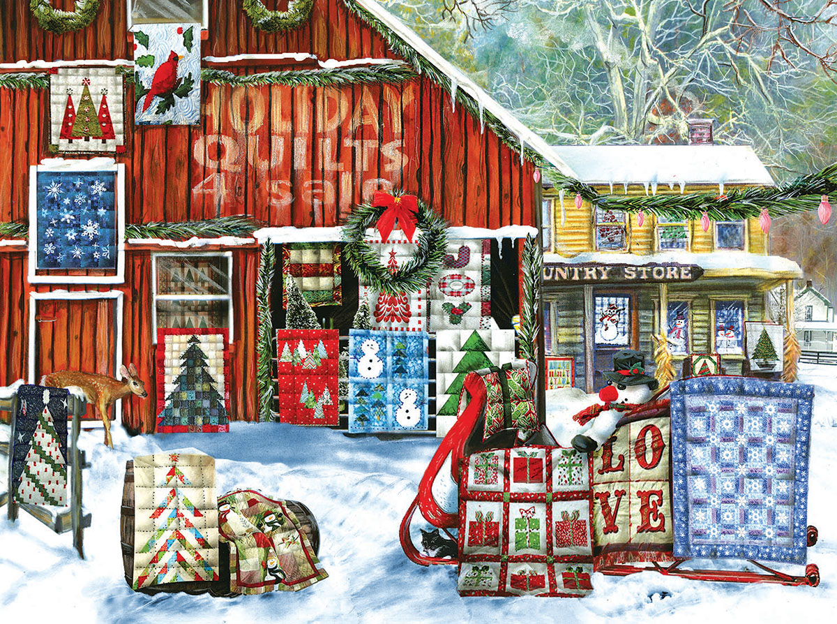 Holiday Quilts Christmas Jigsaw Puzzle