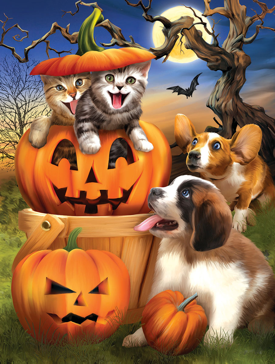 Boo Cat - Scratch and Dent Halloween Jigsaw Puzzle