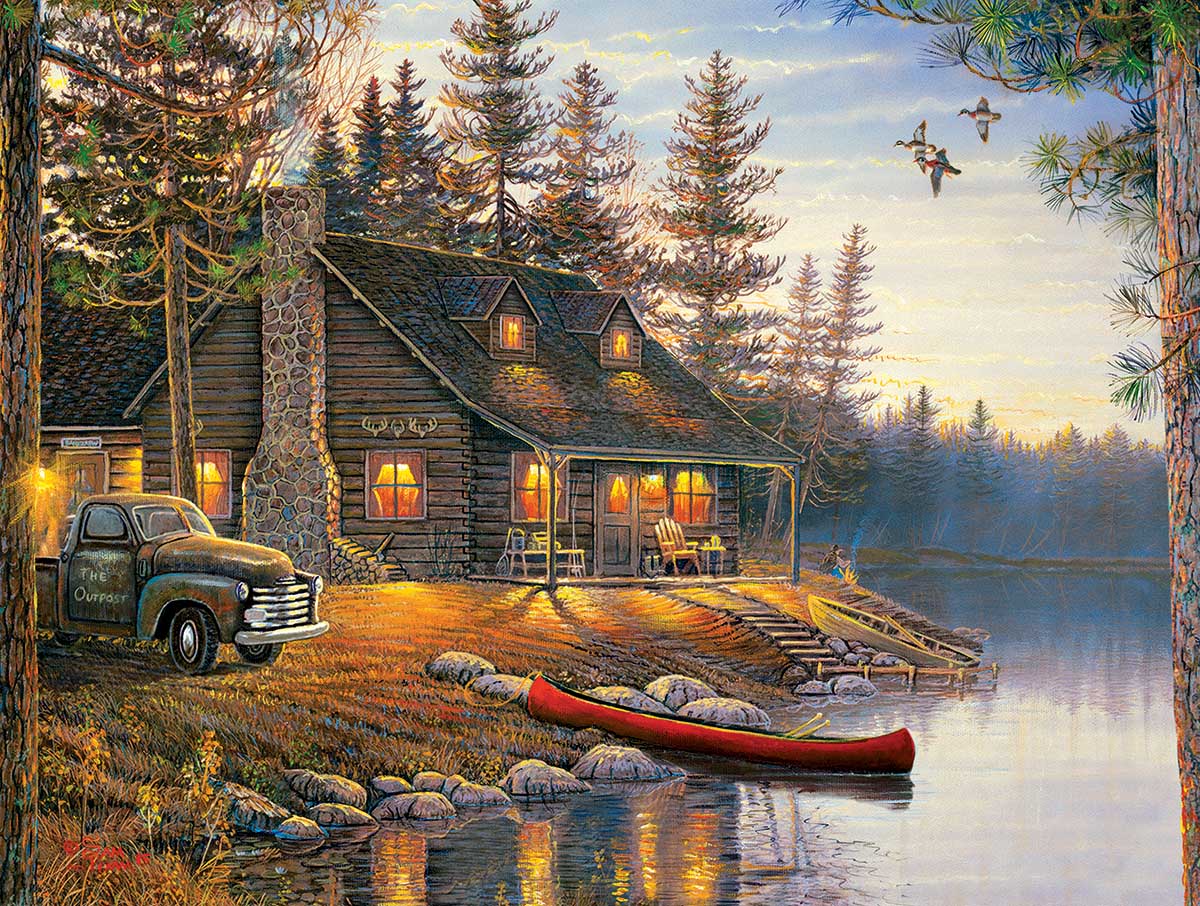 Fall Retreat Cabin & Cottage Jigsaw Puzzle By SunsOut