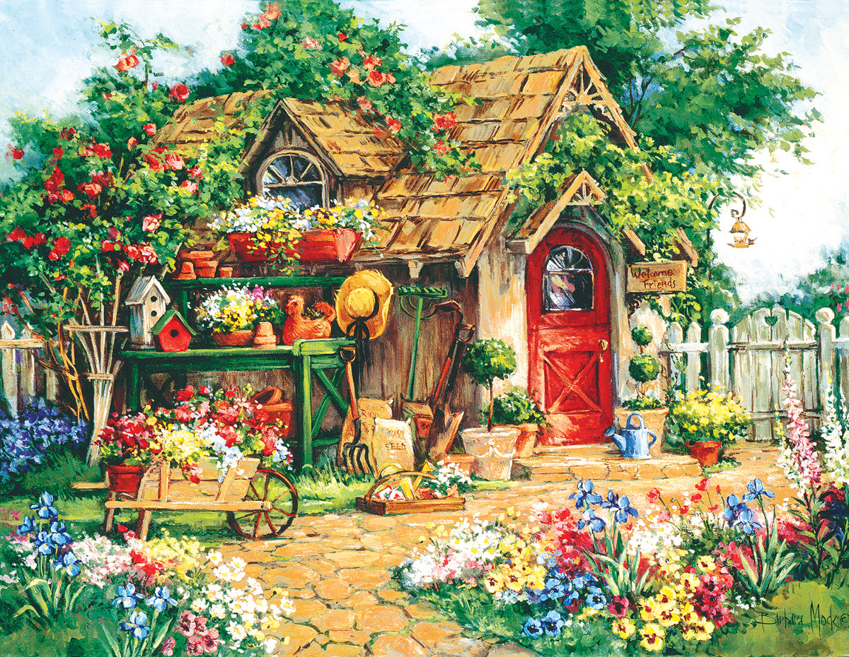 Spring Stream Cabin & Cottage Jigsaw Puzzle By SunsOut
