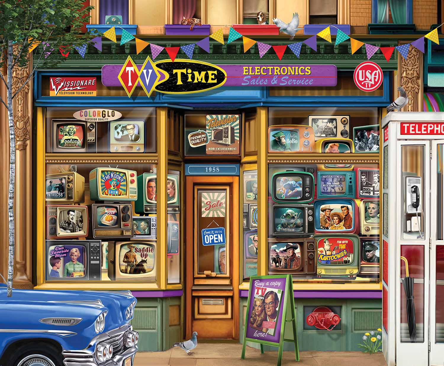 TV Time Nostalgic & Retro Jigsaw Puzzle