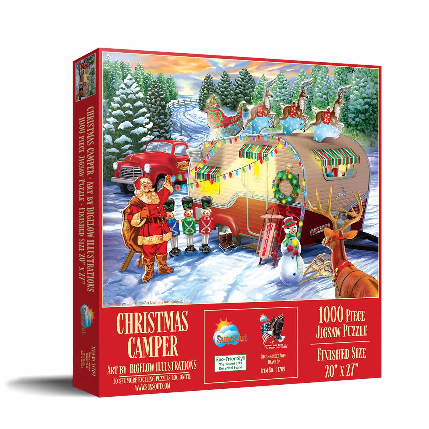 Christmas Campers, 1000 Pieces, SunsOut | Puzzle Warehouse