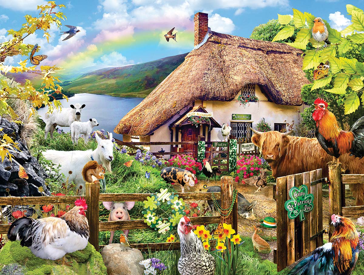 Luck of the Irish - Scratch and Dent Farm Animal Jigsaw Puzzle