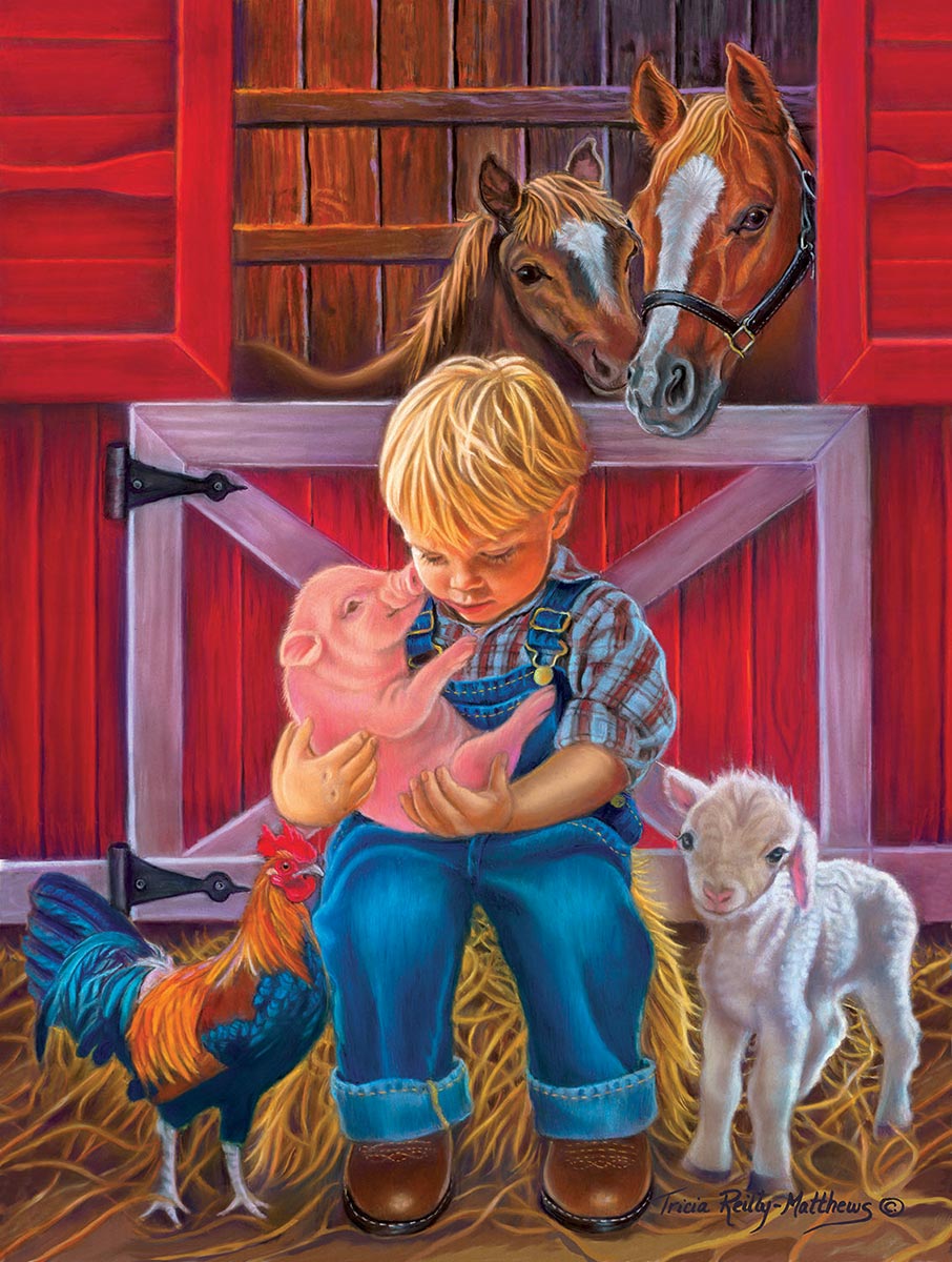 Country Compilation Farm Animal Large Piece By RoseArt