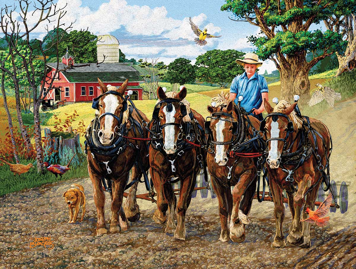 Amish Farm Farm Jigsaw Puzzle