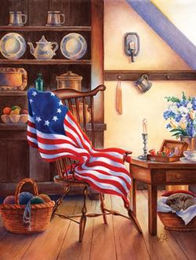 Betsy's Flag - Scratch and Dent Quilting & Crafts Jigsaw Puzzle