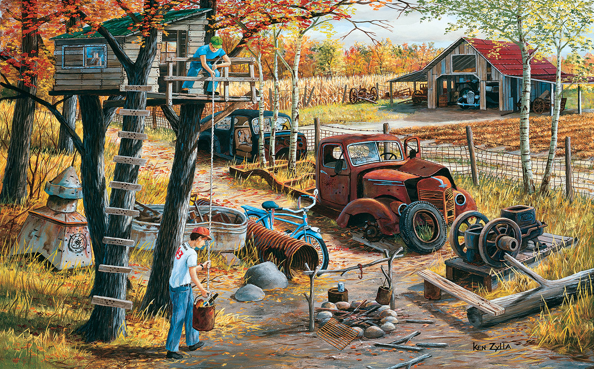 Harvest Days in Cove Point Thanksgiving Large Piece By Eurographics
