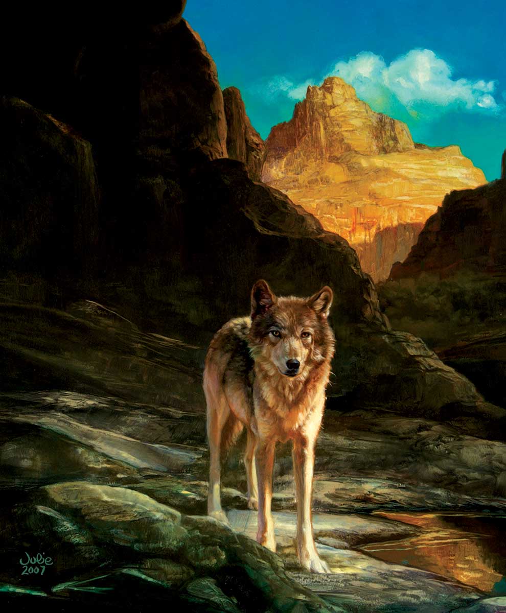Lone Wolf - Scratch and Dent Wolf Jigsaw Puzzle