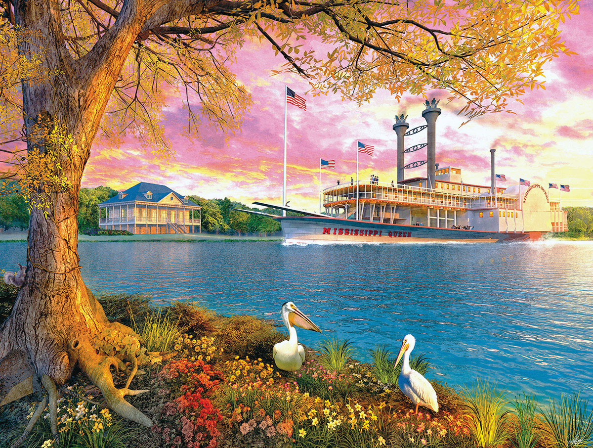 Mississippi Queen Landmarks & Monuments Jigsaw Puzzle